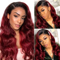 Brazilian Burgundy Human Hair Weave Bundles