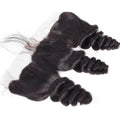 Loose Wave Lace Frontal Closure Brazilian Remy Human Hair