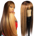 Highlight Wig With Bangs