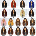 Synthetic Curly Lace Frontal Wigs With Bangs