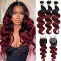 Brazilian Burgundy Human Hair Weave Bundles