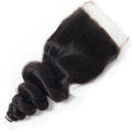 Loose Wave Lace Frontal Closure Brazilian Remy Human Hair