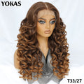 Synthetic Curly Lace Frontal Wigs With Bangs