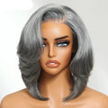 Layered Blowout Salt & Pepper Wig