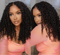 Curly Human Hair Wig With Finger Coil Ends