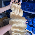Blonde Body Wave Brazilian Hair Bundles Available in 1, 3, or 4 Bundle Deal