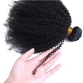 Mongolian Afro Kinky Curly Human Hair Bundles (Natural Color)