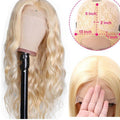 Blonde Brazilian Glue-less lace Front Human Hair Wig (8-40 inch)