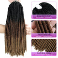 Straight Faux Crochet/Latch Hook Locs 18Inches (5 Ombre Colors)