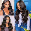100% Brazilian Body Wave HD Lace Front Pre-plucked Wig (up to 32in)