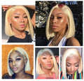 Blonde HD Straight Lace Frontal/Closure Bob Wig With Baby Hair