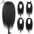 Kinky Straight Pre-plucked Lace Front Human Hair Wig with Baby Hair up to 32 inches