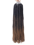 Straight Faux Crochet/Latch Hook Locs 18Inches (5 Ombre Colors)