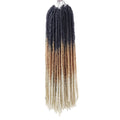 Straight Faux Crochet/Latch Hook Locs 18Inches (5 Ombre Colors)