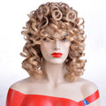 "Helen" Curly Wigs with Bangs