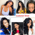 Body Wave Lace Front Wig with Bangs Side Part (Various Colors)