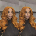 Body Wave Lace Front Wig with Bangs Side Part (Various Colors)