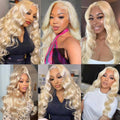 Body Wave Lace Front Wig with Bangs Side Part (Various Colors)
