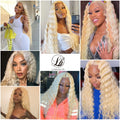 Body Wave Lace Front Wig with Bangs Side Part (Various Colors)