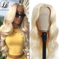 Body Wave Lace Front Wig with Bangs Side Part (Various Colors)