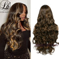Body Wave Lace Front Wig with Bangs Side Part (Various Colors)