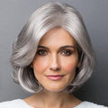 Short Silver (gray) Wigs for Women-Synthetic