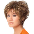 Short Silver (gray) Wigs for Women-Synthetic