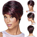 Short Silver (gray) Wigs for Women-Synthetic