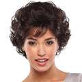 Short Silver (gray) Wigs for Women-Synthetic