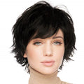 Short Silver (gray) Wigs for Women-Synthetic