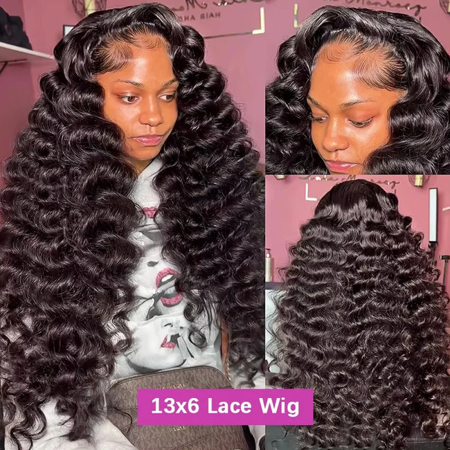 Loose Curly Deep Wave Lace Frontal Wig