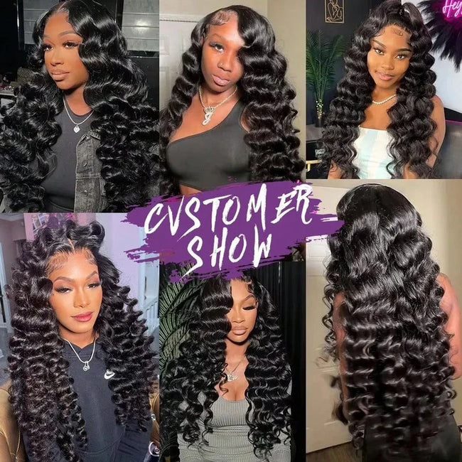 Loose Curly Deep Wave Lace Frontal Wig