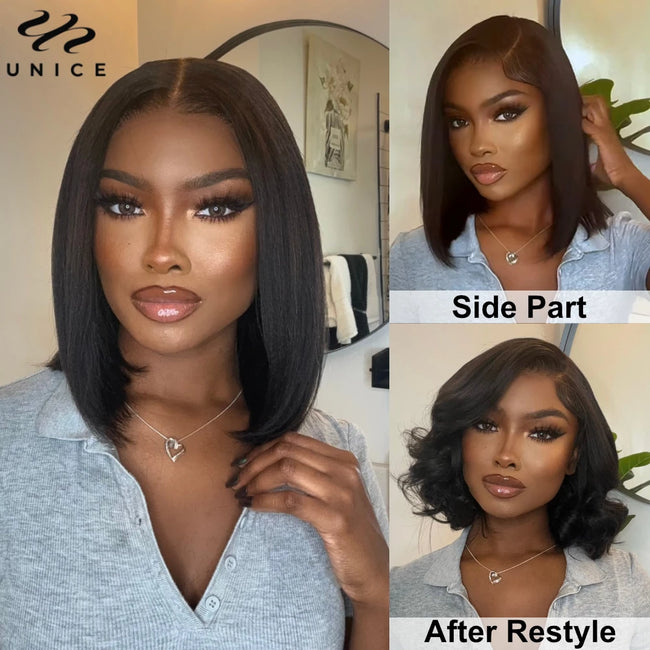 UNice Straight Human Hair Wig