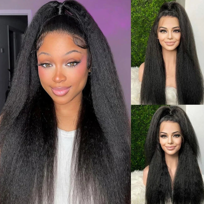Kinky Straight Human Hair Wig