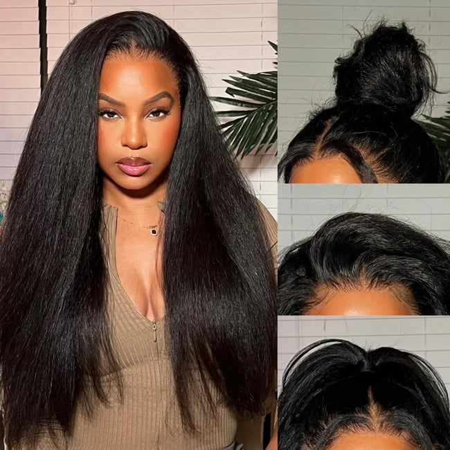 Kinky Straight Human Hair Wig