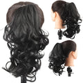 Short Ponytail Synthetic Curly Clip In Hair Extensions