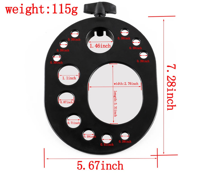 Multifunction Wig Stand Tray For Tripod