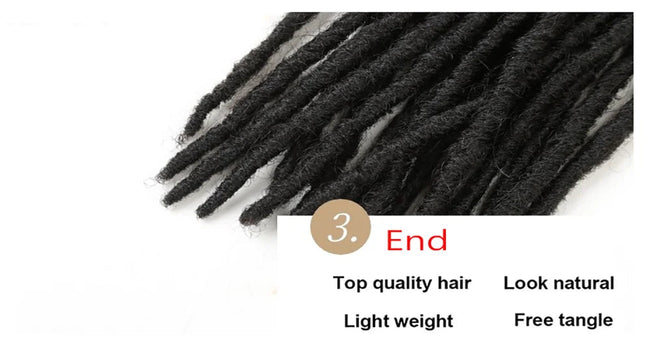 18"Synthetic Faux Locs Crochet Braid