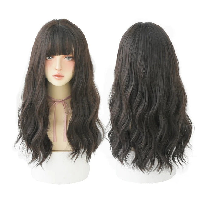 Deep Wave Wig With Bangs