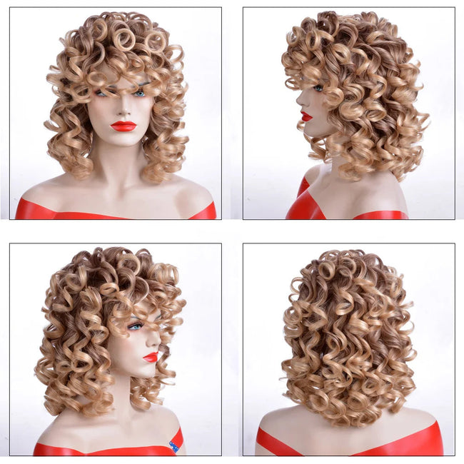 Short African Curly Synthetic Wig