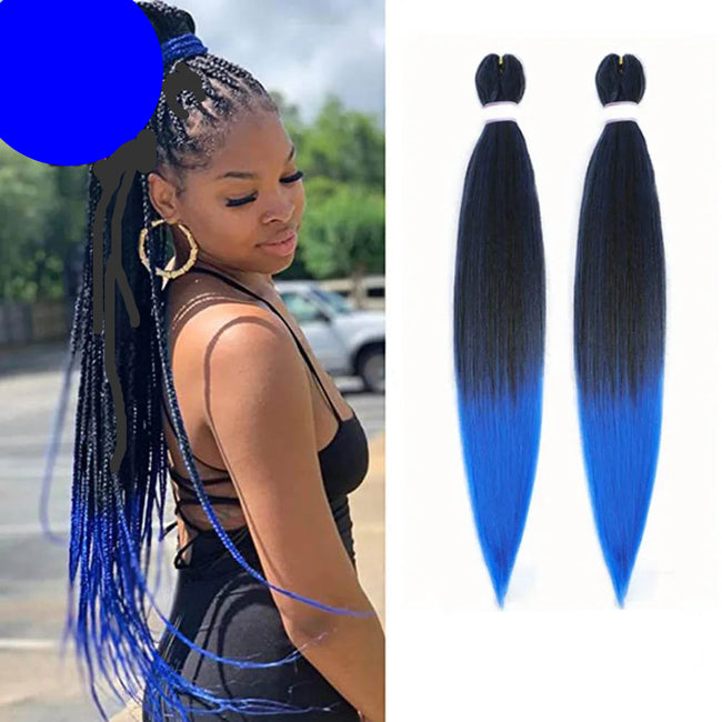Ombre Pre Stretched Braiding Hair Bundles