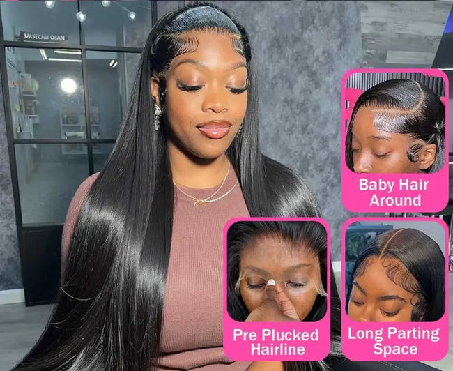 Straight Lace Front Wigs Human Hair