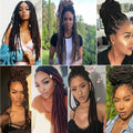 18"Synthetic Faux Locs Crochet Braid