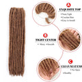 18"Synthetic Faux Locs Crochet Braid