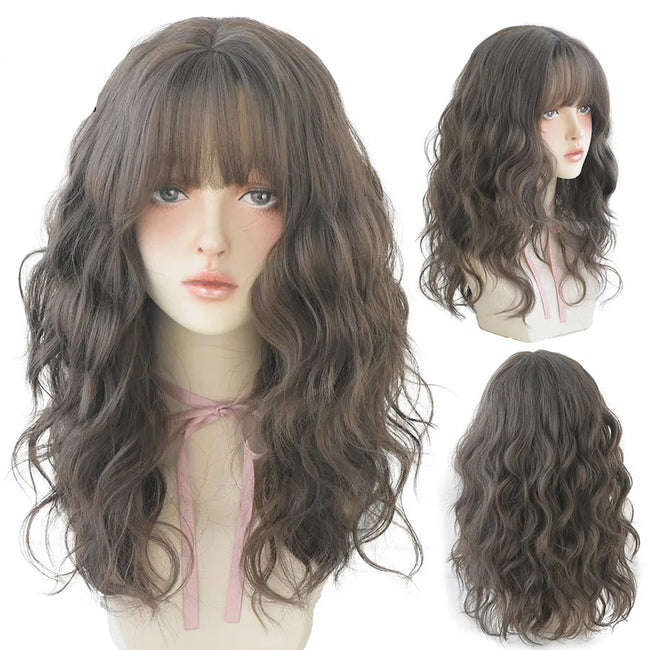Deep Wave Wig With Bangs