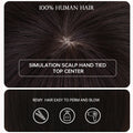 Brown Straight Human Hair Wig With Bangs