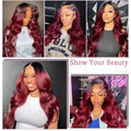 Brazilian Burgundy Human Hair Weave Bundles