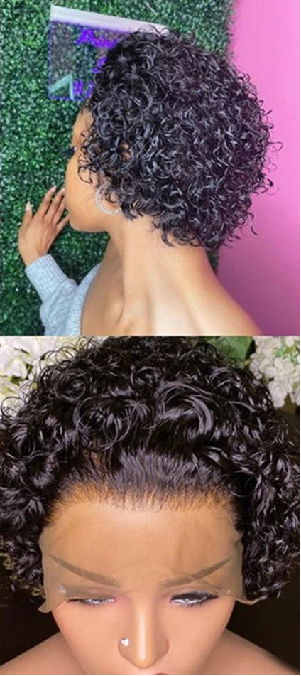 Pixie Cut Wig Short Curly Wig