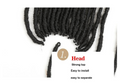 18"Synthetic Faux Locs Crochet Braid