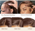 Chocolate Brown Straight Human Hair Wig